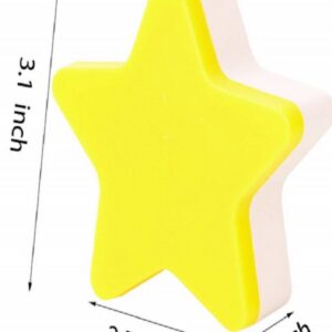 yılbaşı işıkları kumandalı sevimli yıldız sarı led gece lambası aydınlatma elektrikli fişli