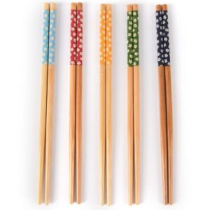 bambu ahşap Çin Çubukları bamboo chopsticks 5 Çift