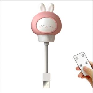 sevimli tavşan dokunmatik, usb girişli kumandalı led işık aydınlatma